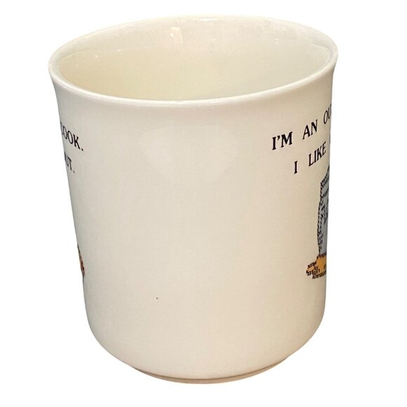 Vintage 80s House of Lloyd Outgoing Cook Mug White Foodie Restaurants Eating Out - Picture 4 of 6